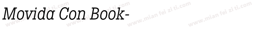 Movida Con Book字体转换